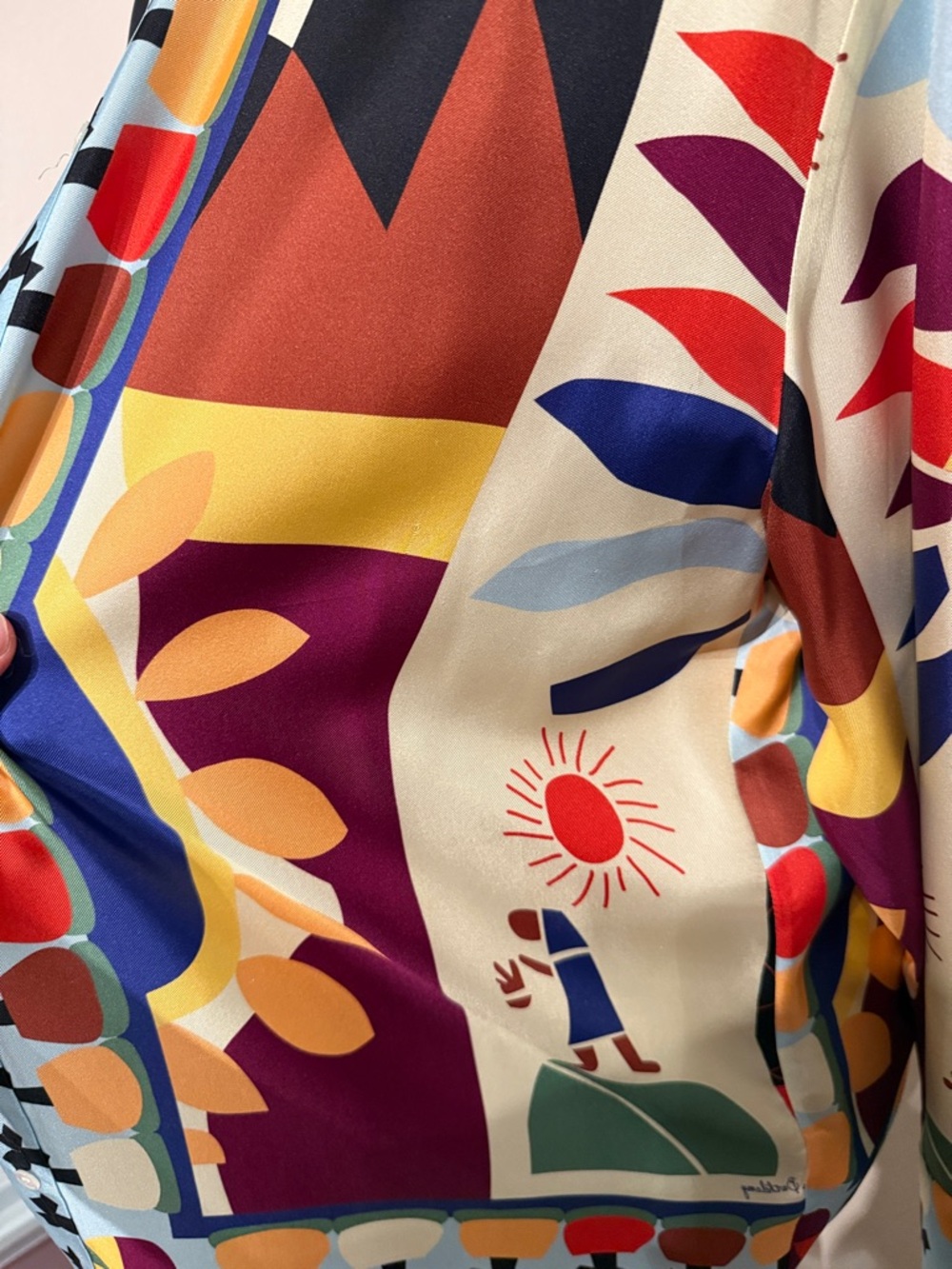 Sandro x Louis Barthélemy Silk Graphic Shirt - Picture 12 of 12
